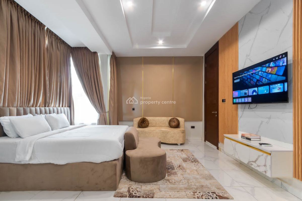 Luxurious All White 4 Bedroom Duplex with Swimming Pool & Cinema Room, Adeniyi Jones, Ikeja, Lagos, Terraced Duplex Short Let