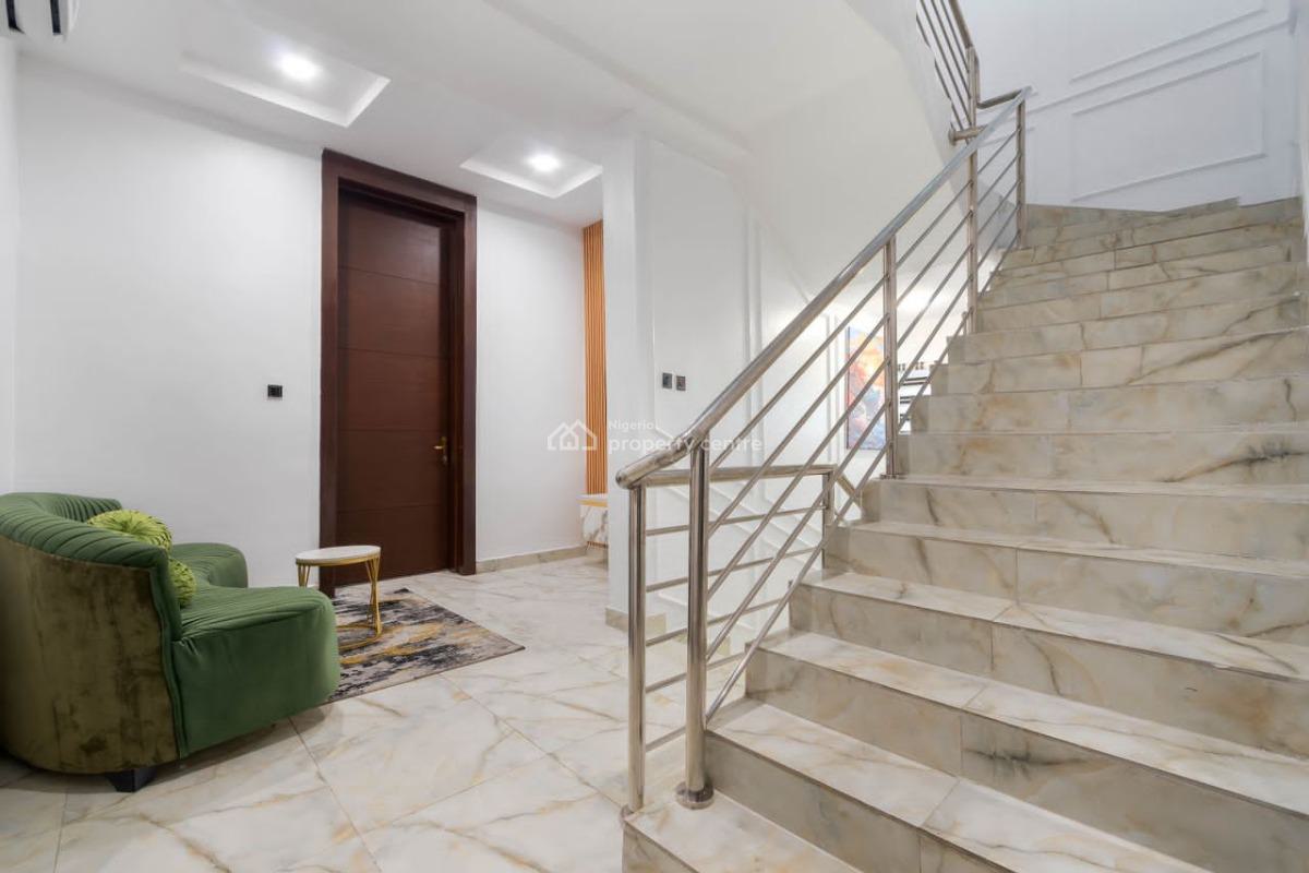 Luxurious All White 4 Bedroom Duplex with Swimming Pool & Cinema Room, Adeniyi Jones, Ikeja, Lagos, Terraced Duplex Short Let