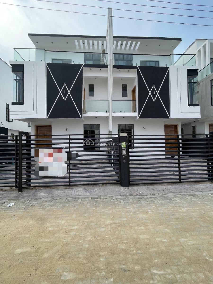 Beautiful 5 Bedroom Semi Detached Duplex with Bq, Chevron, Lekki, Lagos, Semi-detached Duplex for Sale