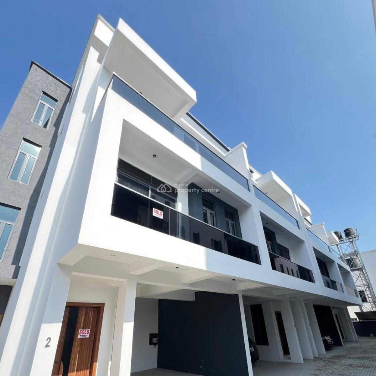 Serviced Luxury 4 Bedroom Terrace Duplex, Ologolo, Lekki, Lagos, Terraced Duplex for Sale