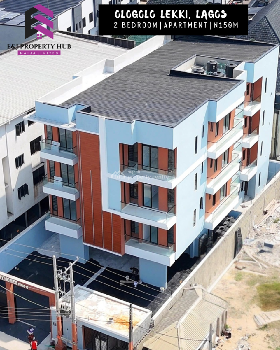 Newly Built Spacious 2 Bedroom Apartment in a Secured Estate, Lekki Lagos, Ologolo, Lekki, Lagos, Flat / Apartment for Sale