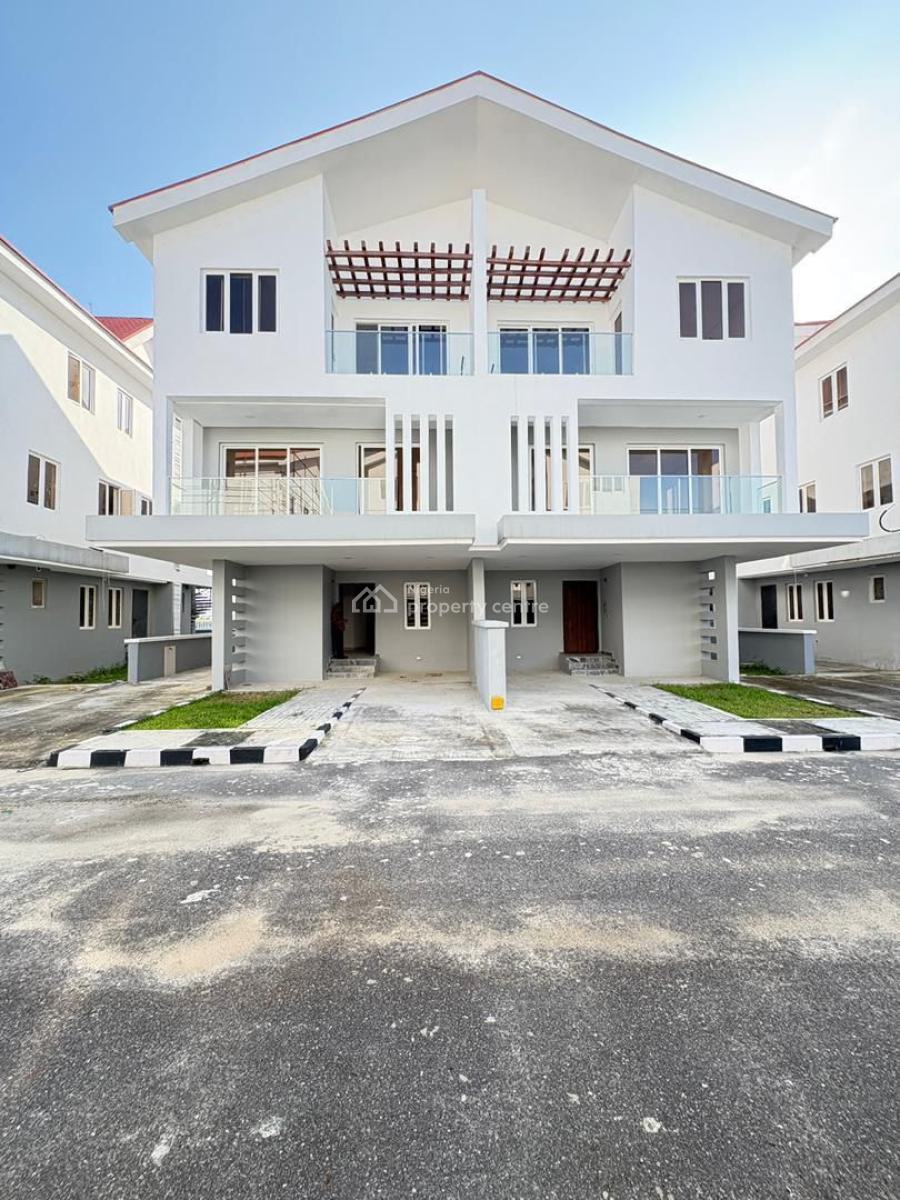 Newly Built 4 Bedrooms Semi-detached Duplex with Bq, Chevron, Lekki, Lagos, Semi-detached Duplex for Rent