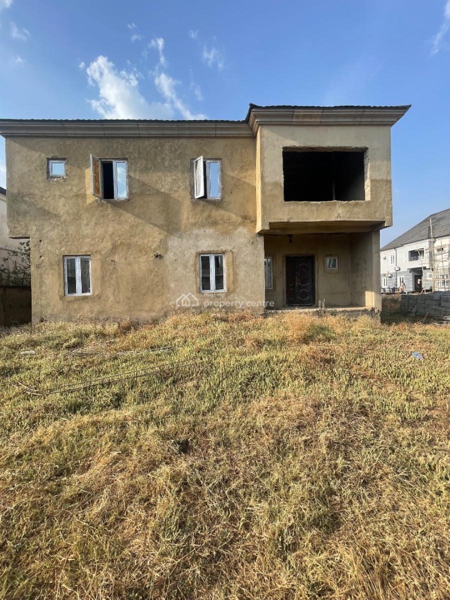 Distress: 4 Bedroom Fully Detached Duplex Carcass, Karmo, Abuja, Detached Duplex for Sale