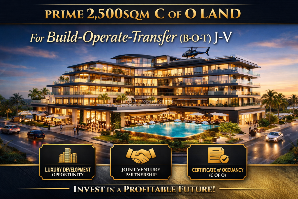 Prime 2,500sqm C of O Land for Build-operate-transfer (b-o-t) J-v, Ilabere Avenue, Ikoyi, Lagos, Mixed-use Land Joint Venture