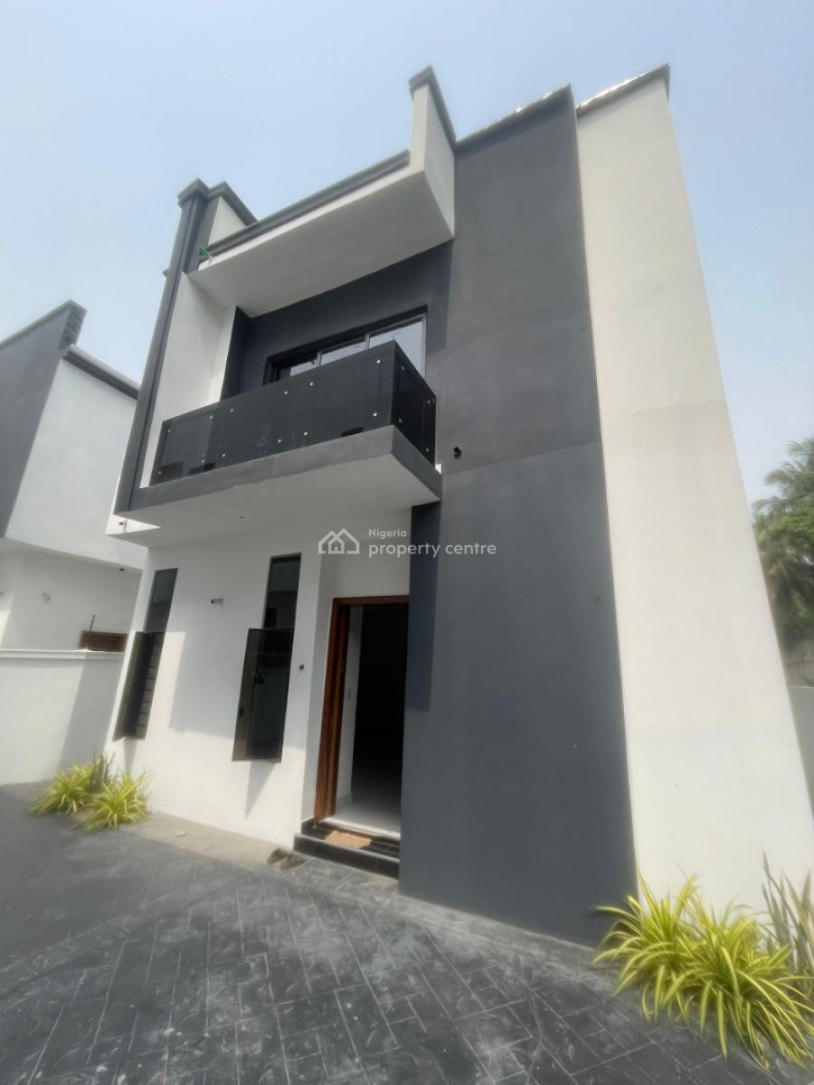 Lovely 4 Bedroom Fully Detached Duplex with Bq, Chevron, Lekki, Lagos, Detached Duplex for Sale