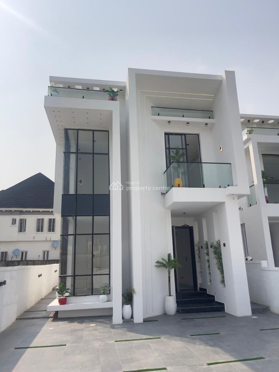 Delightfully Carved 5 Bedroom Luxury Smart Home with Swimming Pool and Bq, Chevron, Lekki, Lagos, Detached Duplex for Sale
