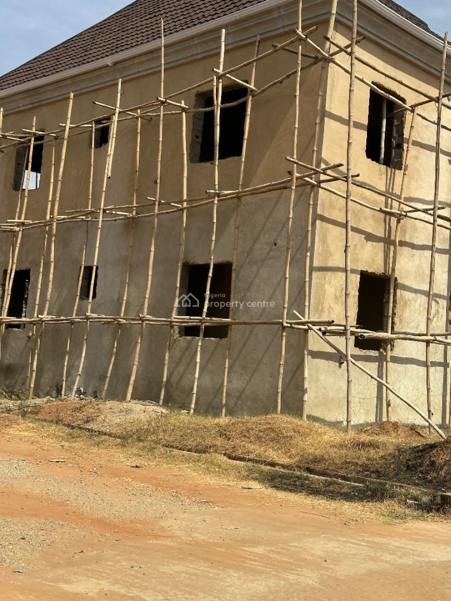 Excellent Spacious 5 Bedroom Duplex Carcass, Copa Cubana Axis, Lokogoma District, Abuja, Semi-detached Duplex for Sale