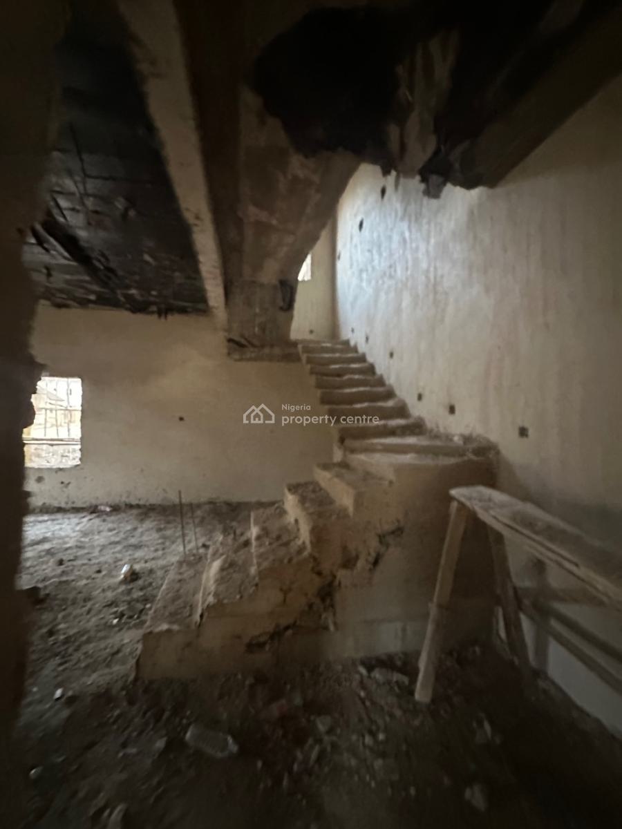 Excellent Spacious 5 Bedroom Duplex Carcass, Copa Cubana Axis, Lokogoma District, Abuja, Semi-detached Duplex for Sale