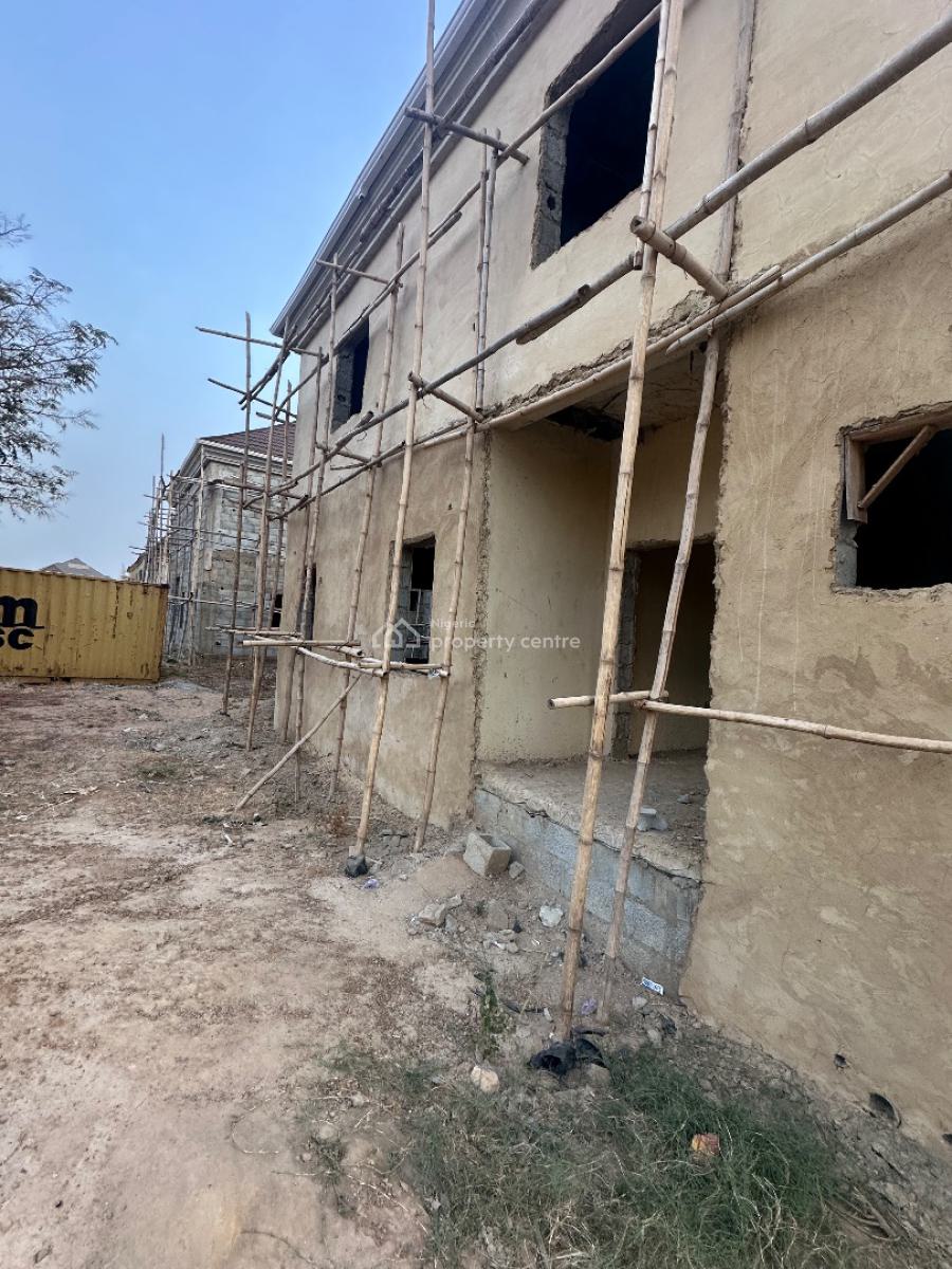 Excellent Spacious 5 Bedroom Duplex Carcass, Copa Cubana Axis, Lokogoma District, Abuja, Semi-detached Duplex for Sale