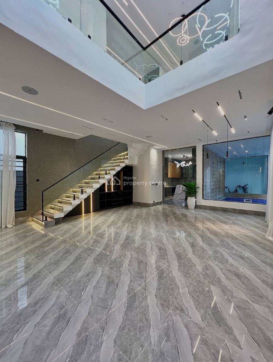 Contemporary Designed 5 Bedroom Fully Detached Duplex, Chevron, Lekki, Lagos, Detached Duplex for Sale