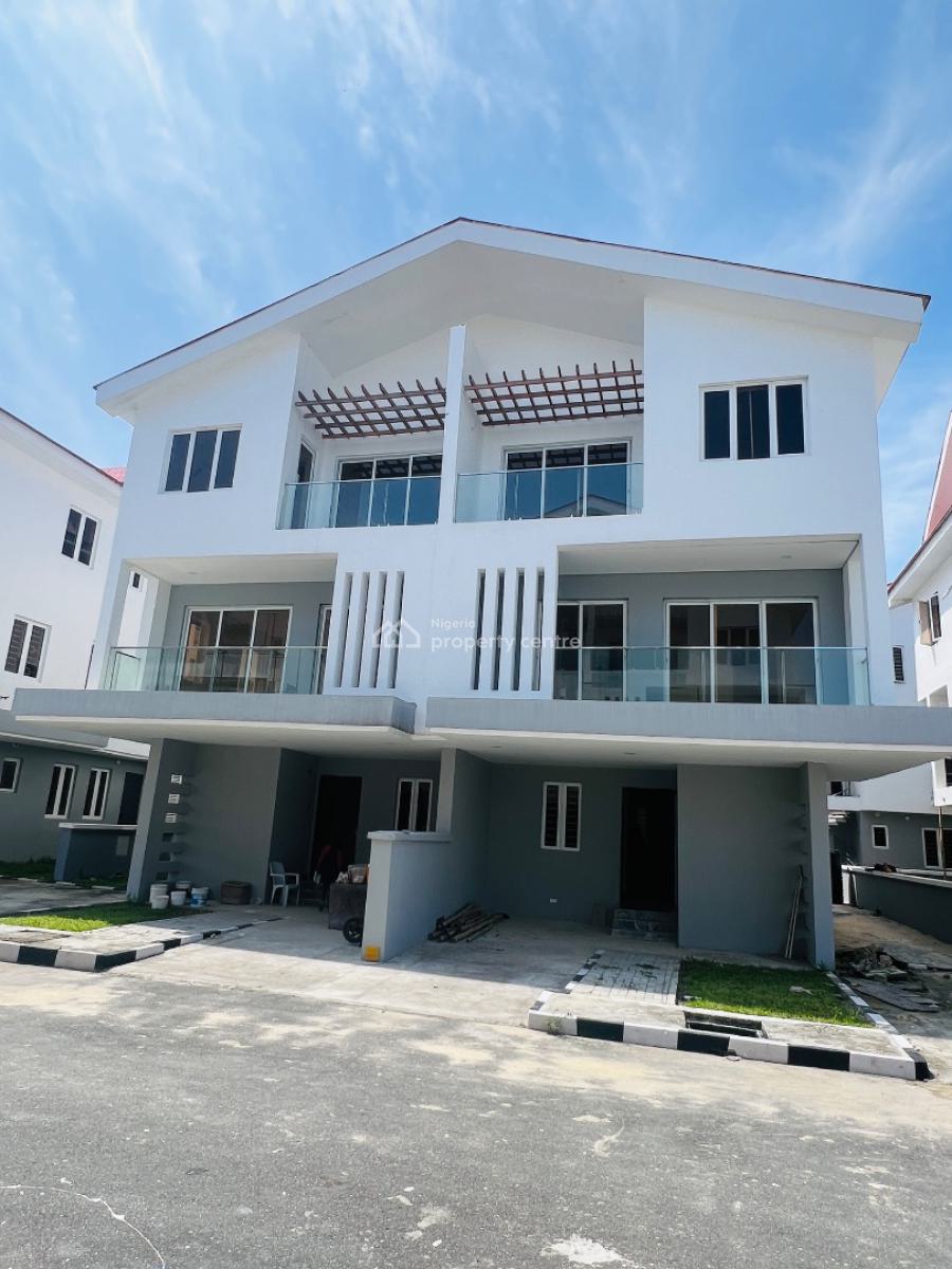 Beautifully Finished 4 Bedroom Semi Detached Duplex with a Bq, Chevron, Igbo Efon, Lekki, Lagos, Semi-detached Duplex for Rent