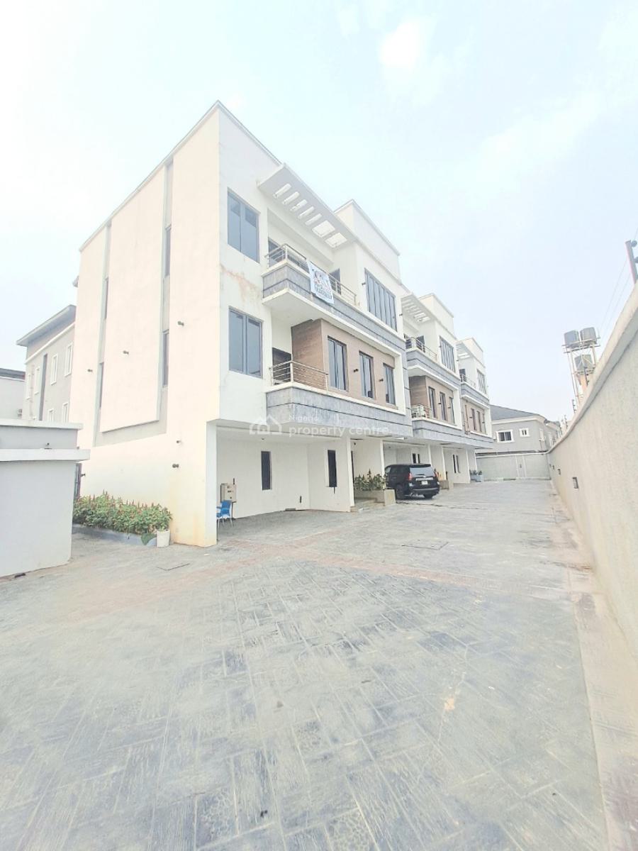 Well Built 3 Units of 4 Bedroom Terrace with Bq in a Gated Estate, By Salem, Ikate, Lekki, Lagos, Terraced Duplex for Rent
