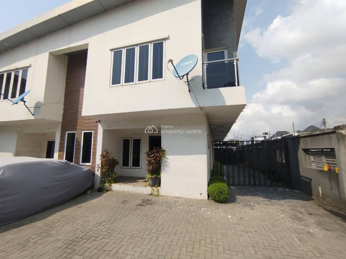 Modern Maintained 4bedroom Semi Detached House, Chevron Alternative, Lekki, Lekki, Lagos, House for Rent