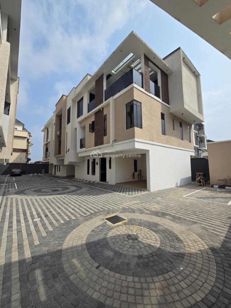 Luxury Serviced 4 Bedroom Terrace with a Room Bq, Lekki Phase 1, Lekki, Lagos, Terraced Duplex for Sale