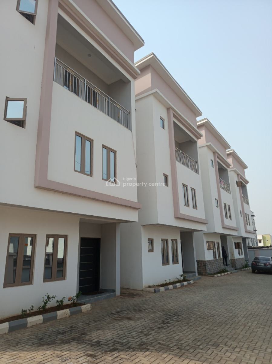 Newly Built 4 Bedroom Terraced Duplex with Bq, Aso Radio, Katampe, Abuja, Terraced Duplex for Rent