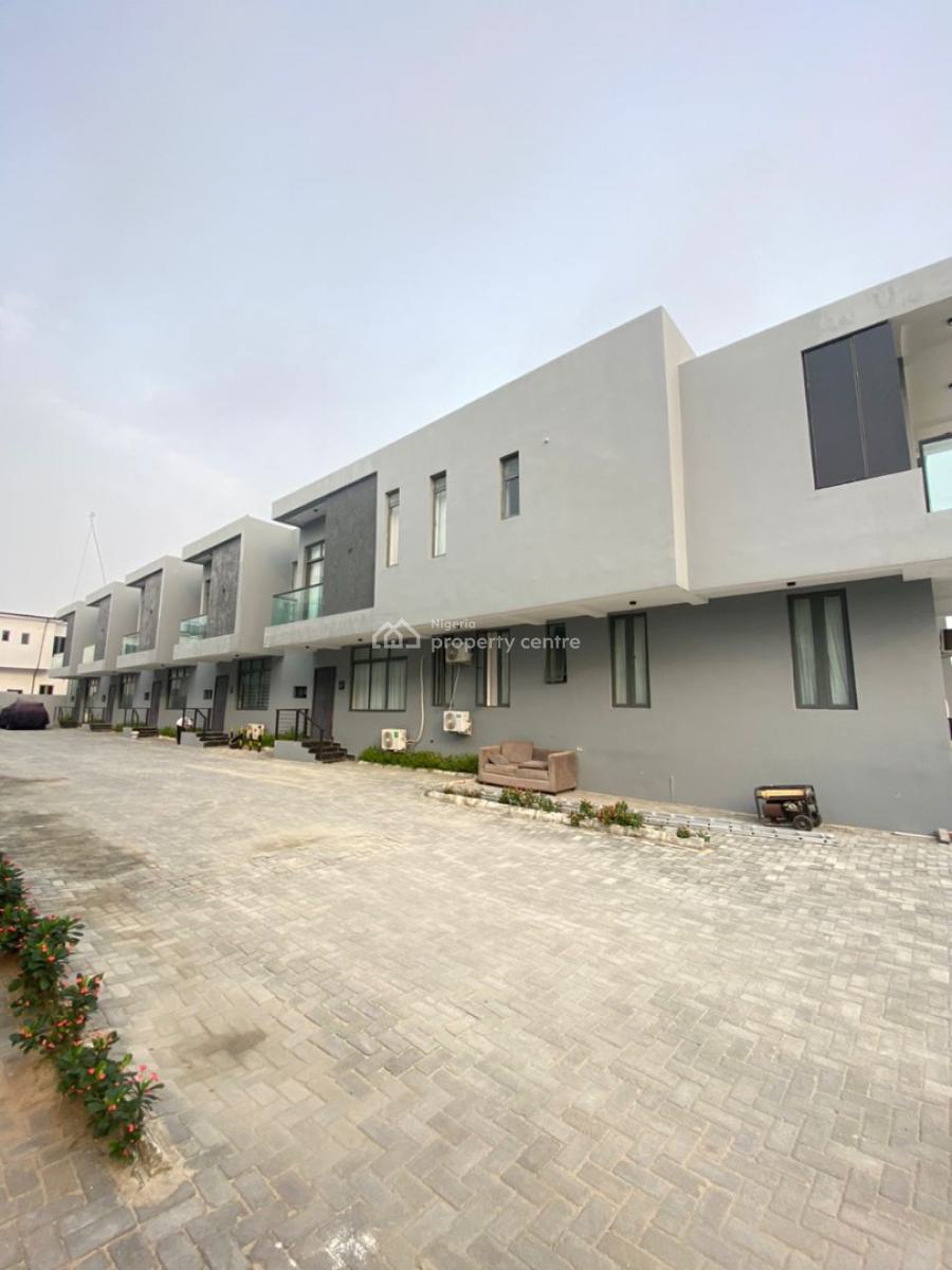 Newly Built 4 Bedroom Terraced Duplex with Bq, New Road, Lekki, Lagos, Terraced Duplex for Rent
