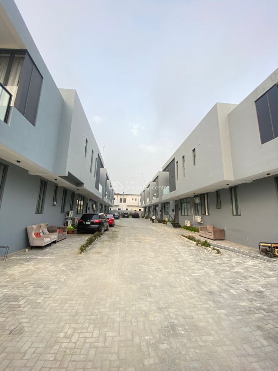 Newly Built 4 Bedroom Terraced Duplex with Bq, New Road, Lekki, Lagos, Terraced Duplex for Rent