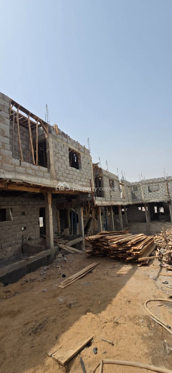 4 Bedroom Semi Finished Terrace Duplex  with Bq, Hillside Estate, Gwarinpa, Abuja, Terraced Duplex for Sale
