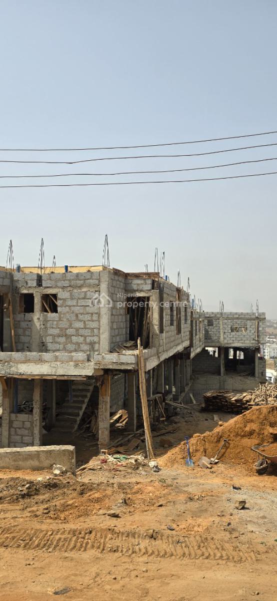 4 Bedroom Semi Finished Terrace Duplex  with Bq, Hillside Estate, Gwarinpa, Abuja, Terraced Duplex for Sale