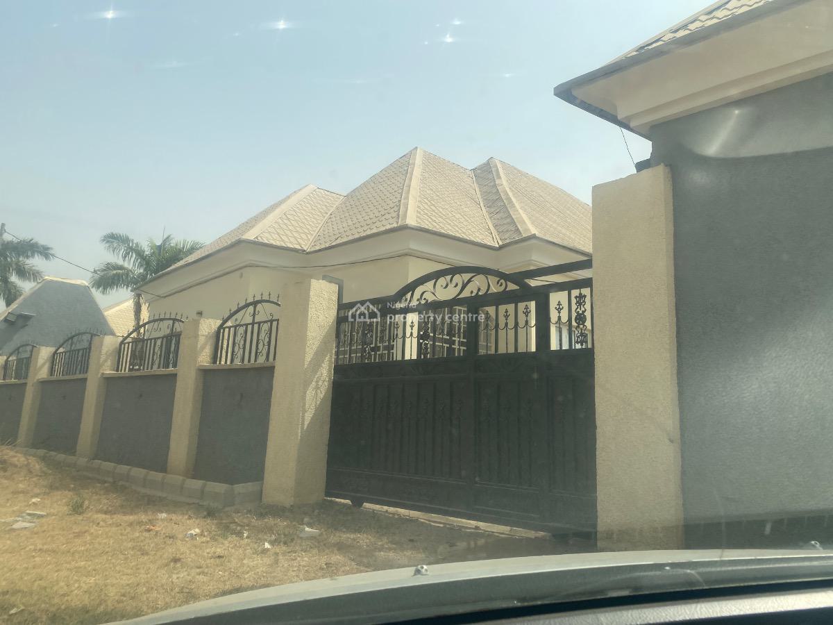 Luxury 3 Bedroom Bungalow Alone in a Fenced Compound, Behind Fha Sauka New Site Estate, Lugbe District, Abuja, Detached Bungalow for Rent