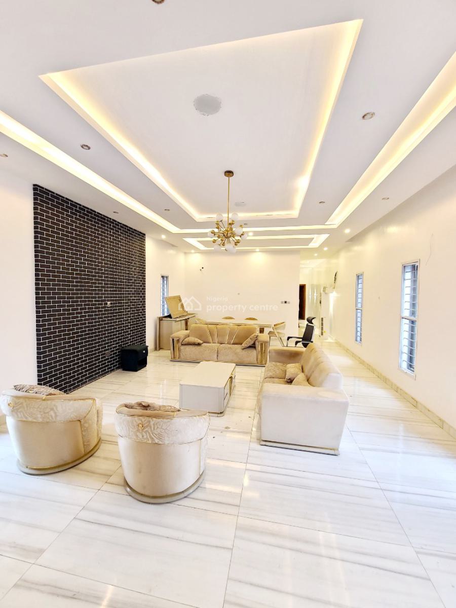 Exquisitely Furnished 5 Bedroom Detached Duplex with 1 Bq, Agungi Estate, Agungi, Lekki, Lagos, Detached Duplex for Rent