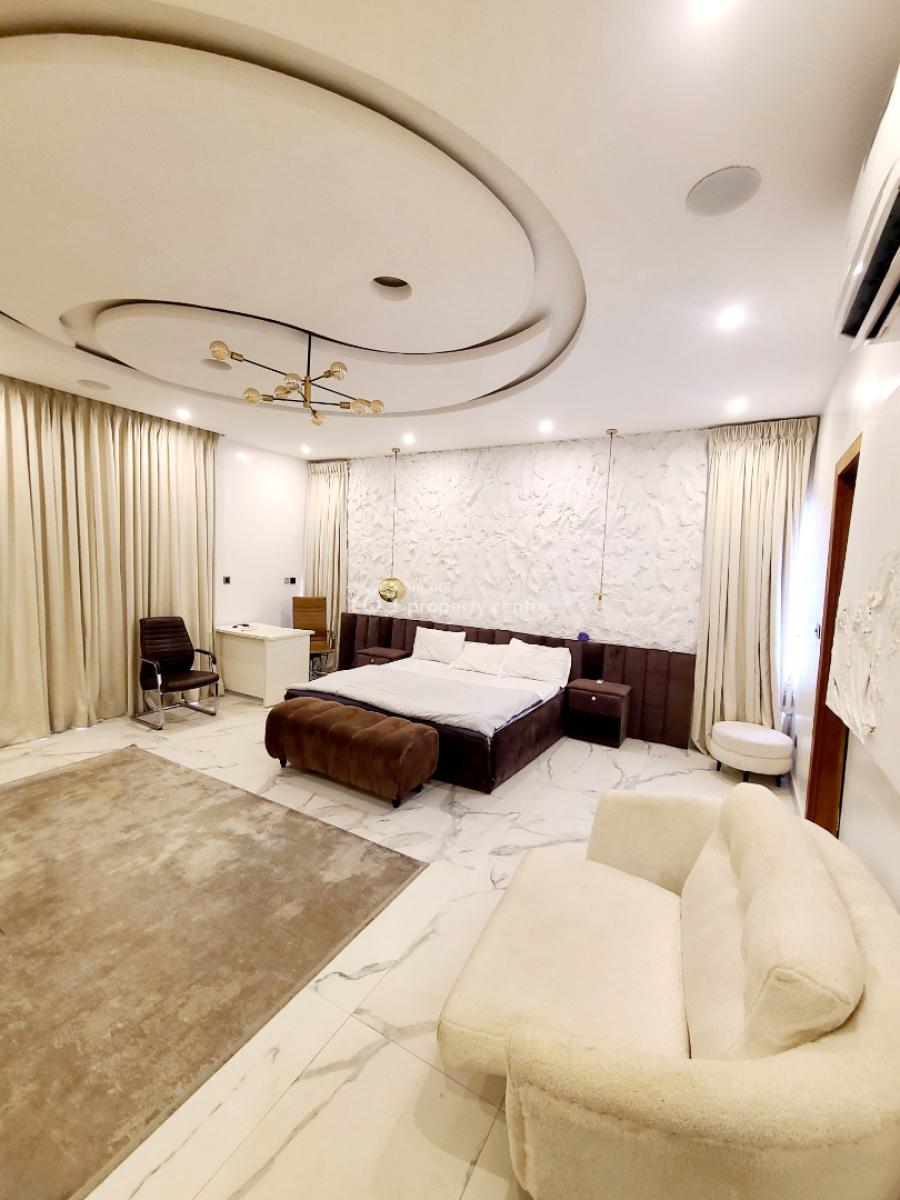 Exquisitely Furnished 5 Bedroom Detached Duplex with 1 Bq, Agungi Estate, Agungi, Lekki, Lagos, Detached Duplex for Rent