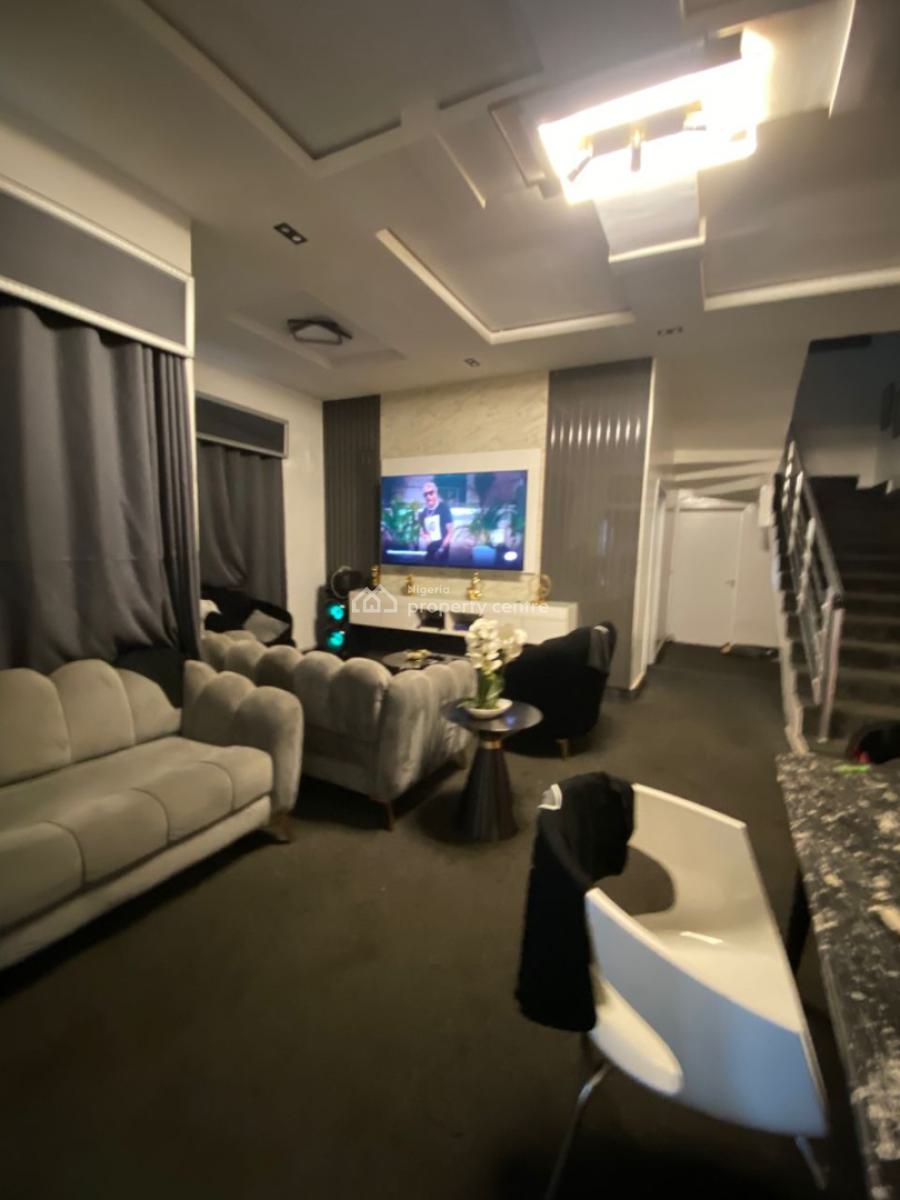 Luxurious Furnished 4 Bedroom + Bq, with Pool, Inside Divine Homes, Thomas Estate, Ajiwe, Ajah, Lagos, Detached Duplex for Rent