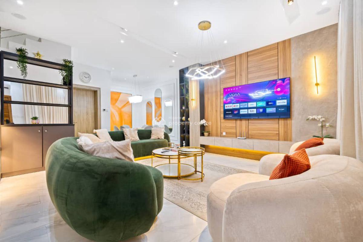 Luxury Smart Brand New 4 Bedroom Furnished Duplex, By Nike Art Gallery, Ikate, Lekki, Lagos, Terraced Duplex for Rent