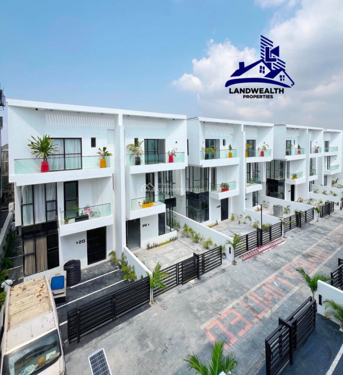 Contemporary 4 Bedrooms Semi-detached Duplexes with Bq, Orchid, Lekki, Lagos, Semi-detached Duplex for Sale