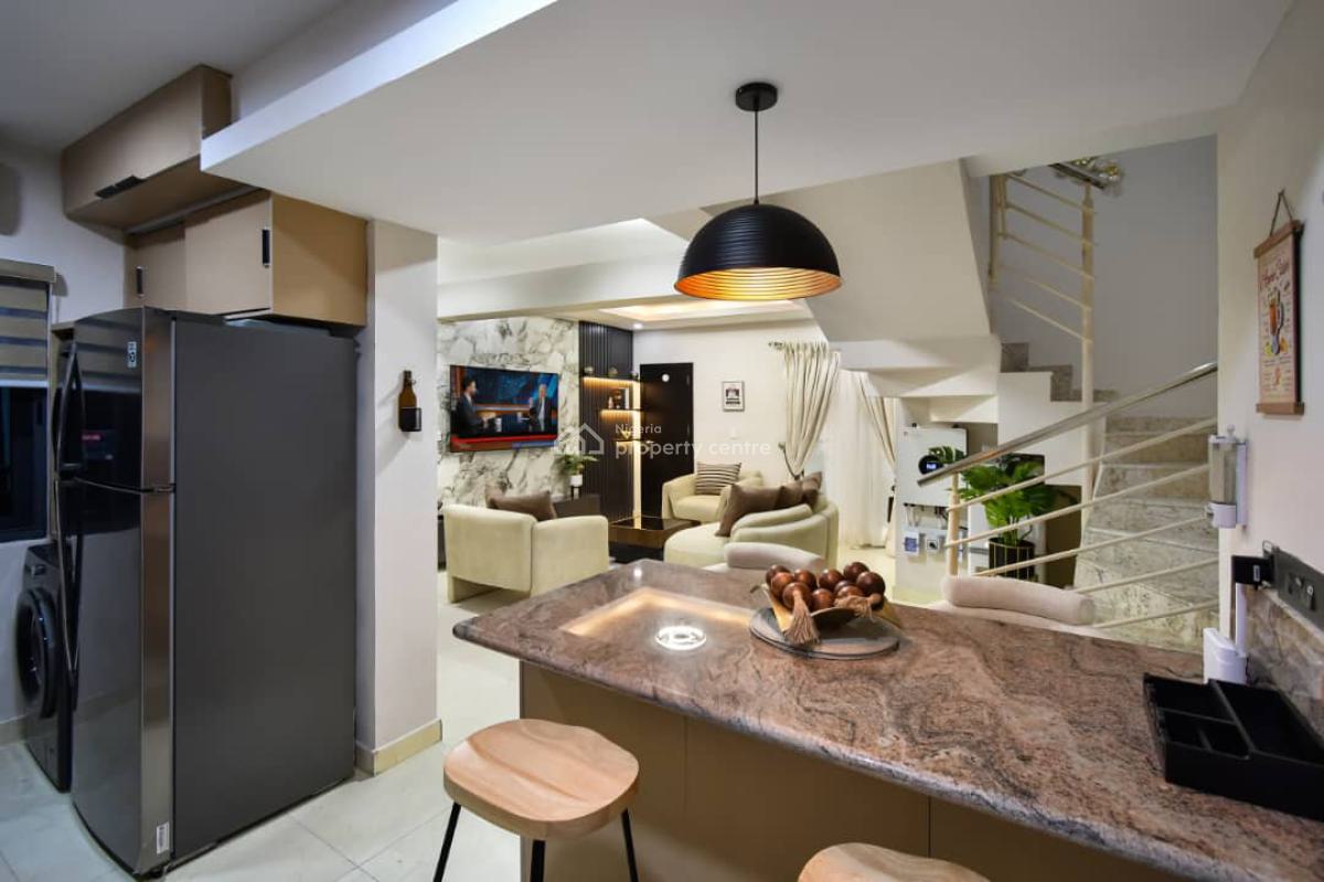 Tastefully Finished 3 Bedroom Maisonette Penthouse, Creek Lane Estate, Behind Pinnock Beach Estate, Osapa, Lekki, Lagos, Flat / Apartment Short Let