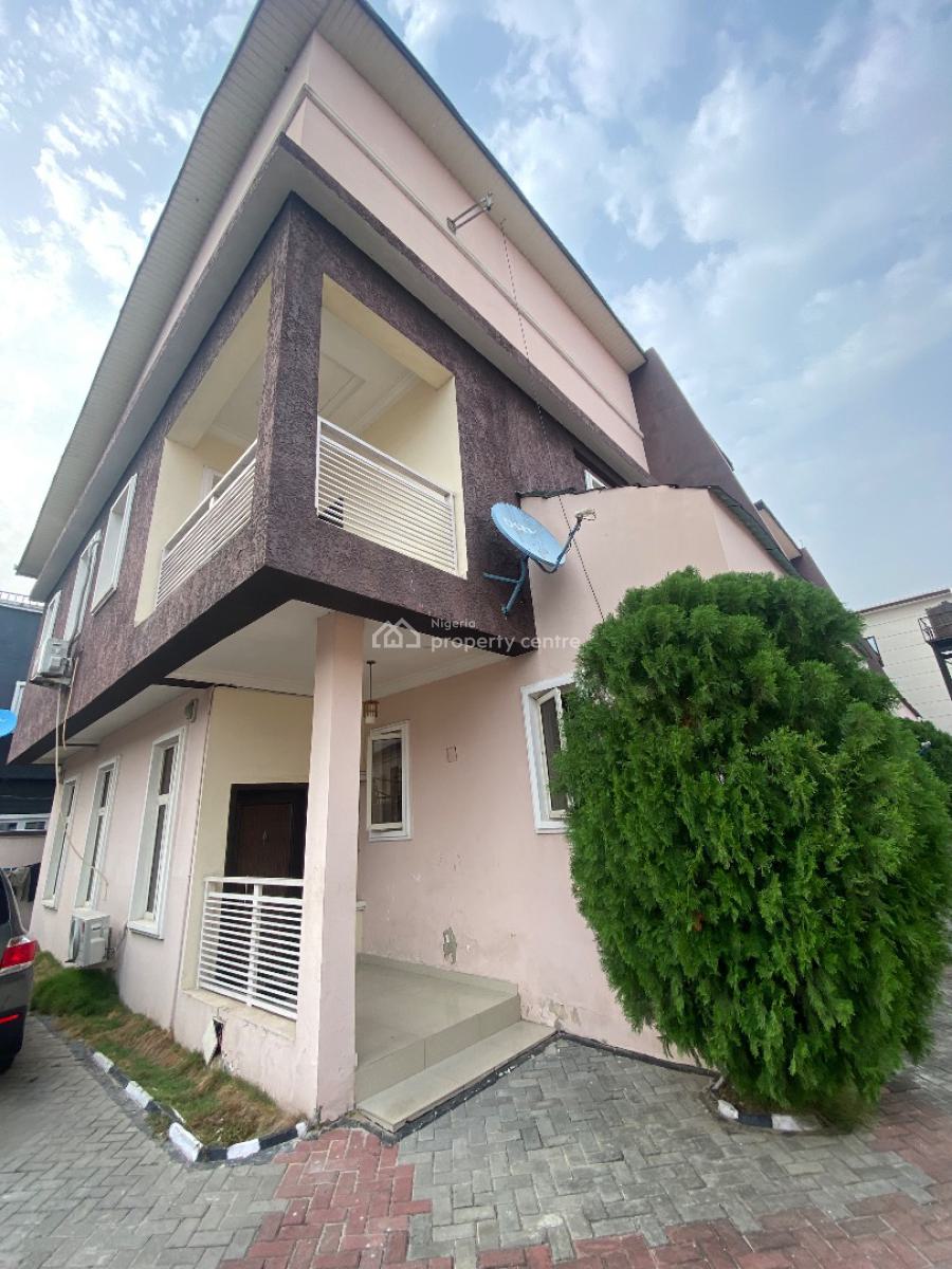 Clean 3bedroom Terrace Duplex, Gated Estate By Blenco Supermarket, Sangotedo, Ajah, Lagos, Terraced Duplex for Rent