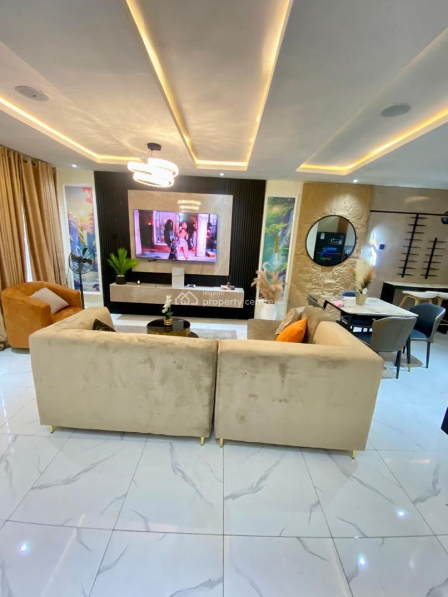 3bedroom Serviced Apartment with Smart Lock, in Aguda Surulere per Day, Oladimeji Street, Surulere, Lagos, Flat / Apartment for Rent