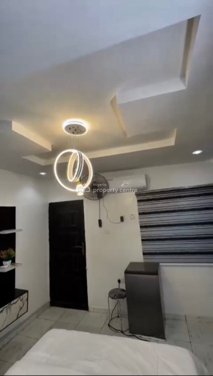 a Fully Furnished Studio Apartment with Fridge, Bed, Tv and Others, Fola Agoro, Yaba, Lagos, Self Contain (single Rooms) for Rent