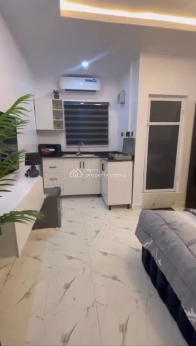 a Furnished Self Contain with Netflix, 24 Hrs Electricity & Others, Pedro, Gbagada, Lagos, Self Contain (single Rooms) for Rent