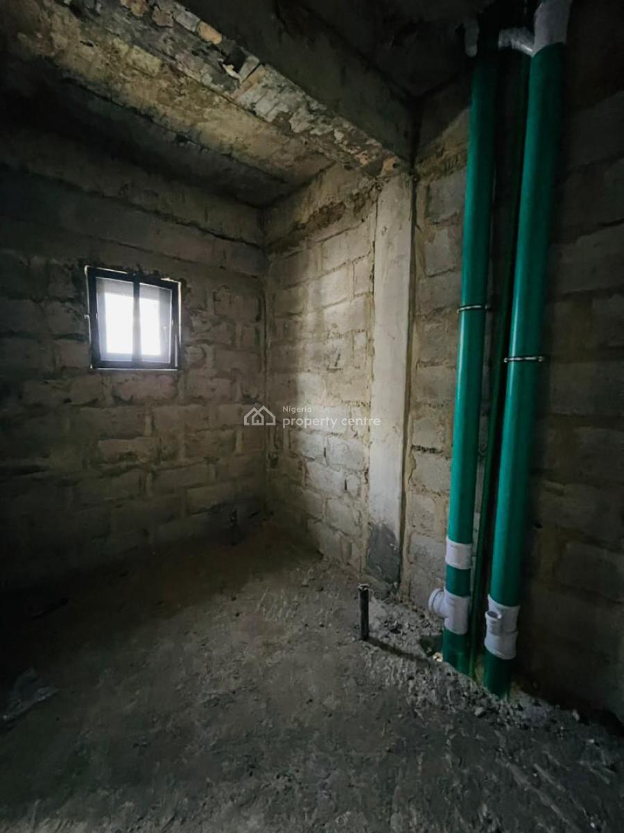 Top Quality 4 Bedroom Terrace Duplex in a Secured Estate (carcass), Gbagada, Lagos, Terraced Duplex for Sale