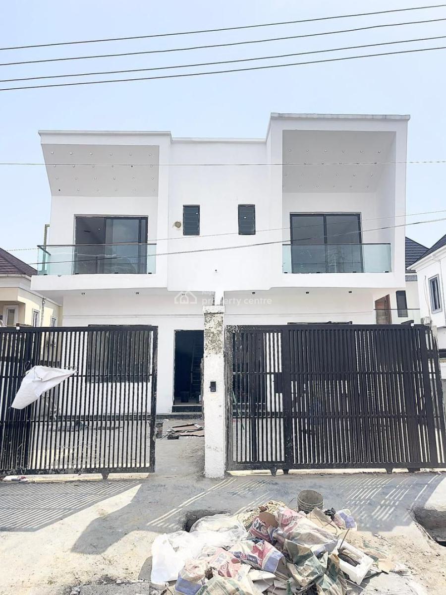 4 Bedroom Semi Detached Duplex with a Bq, Chevron, Lekki, Lagos, Semi-detached Duplex for Rent
