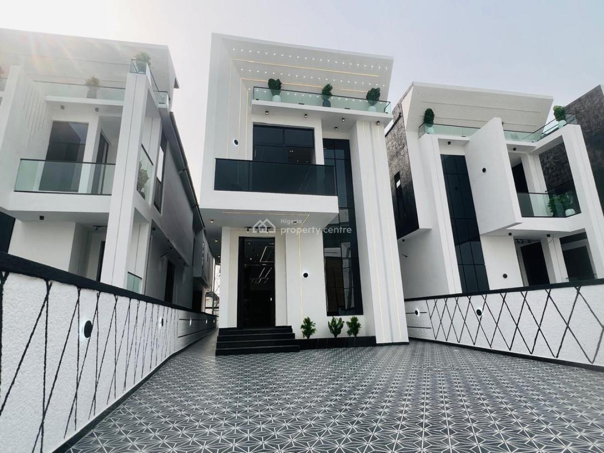Unique 5 Bedroom Fully Detached Duplex with Swimming Pool, Chevron, Lekki, Lagos, Detached Duplex for Sale