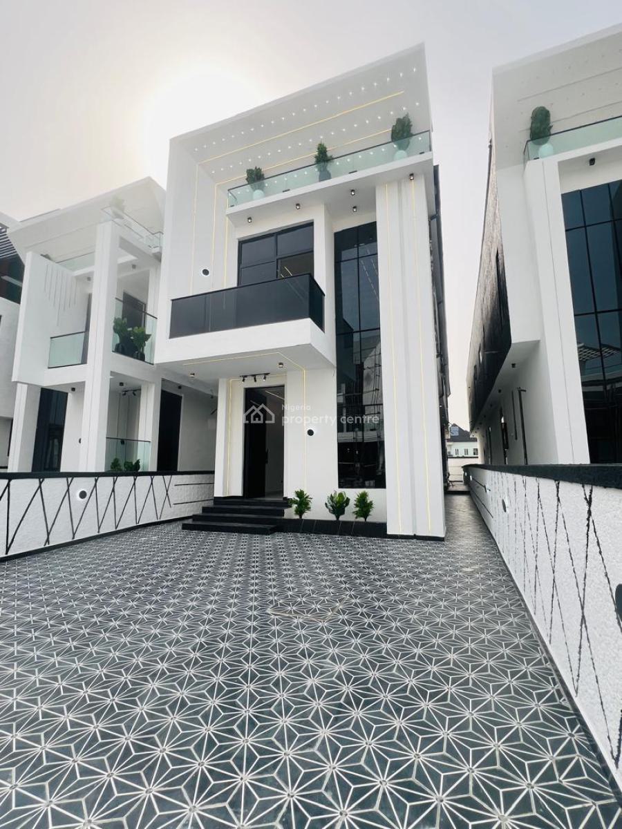 Unique 5 Bedroom Fully Detached Duplex with Swimming Pool, Chevron, Lekki, Lagos, Detached Duplex for Sale