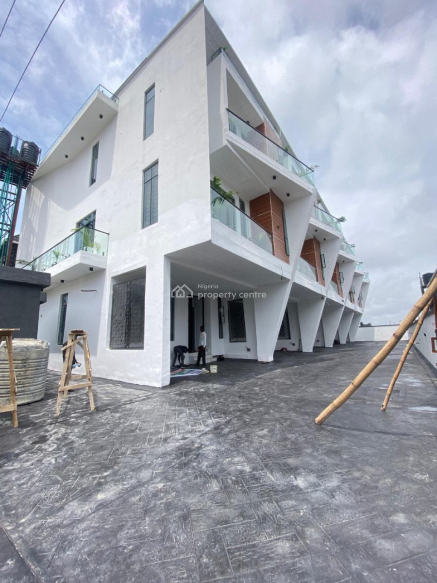 Newly Built Serviced 4 Bedroom Terrace House, By Chisco Bus Stop, Ikate Elegushi, Lekki, Lagos, Terraced Duplex for Rent