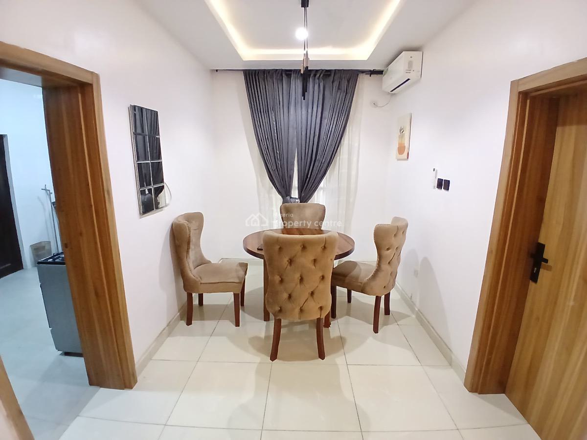 Fully Serviced and Furnished 3bedroom Apartment with Bq & Solar Invert, Agungi, Lekki, Lagos, Flat / Apartment for Rent