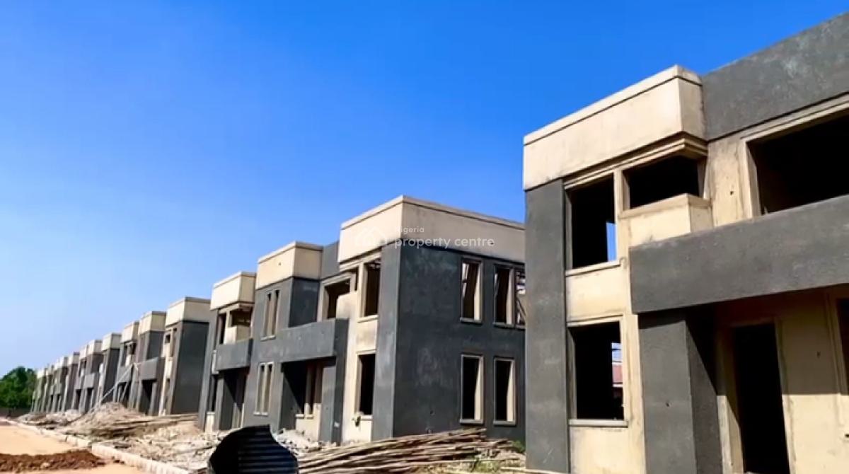 Carcass 3 Bedroom Terrace Duplex., Nile University Gate, Idu Industrial, Abuja, Terraced Duplex for Sale