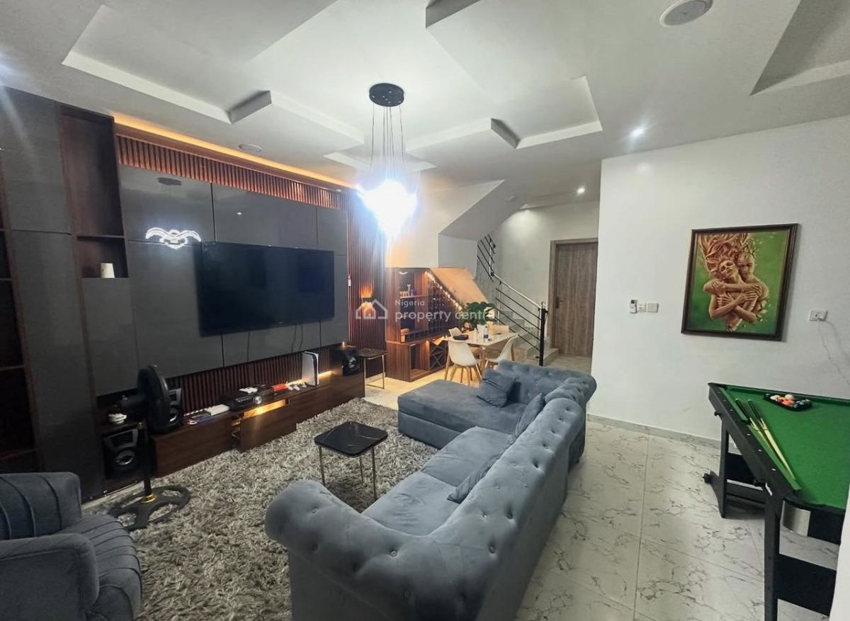 4 Bedroom Semi-detached  Fully Furnished  4 Car Parking Space, Lekki Conservation, Lekki, Lagos, Semi-detached Duplex for Sale