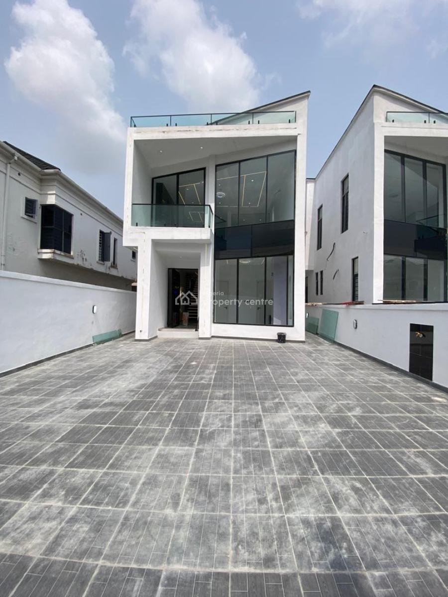 Newly Built 5 Bedroom Contemporary Design with 1 En-suite Bq, Gated Estate By Lekki Toll Gate, Lekki, Lagos, Detached Duplex for Sale