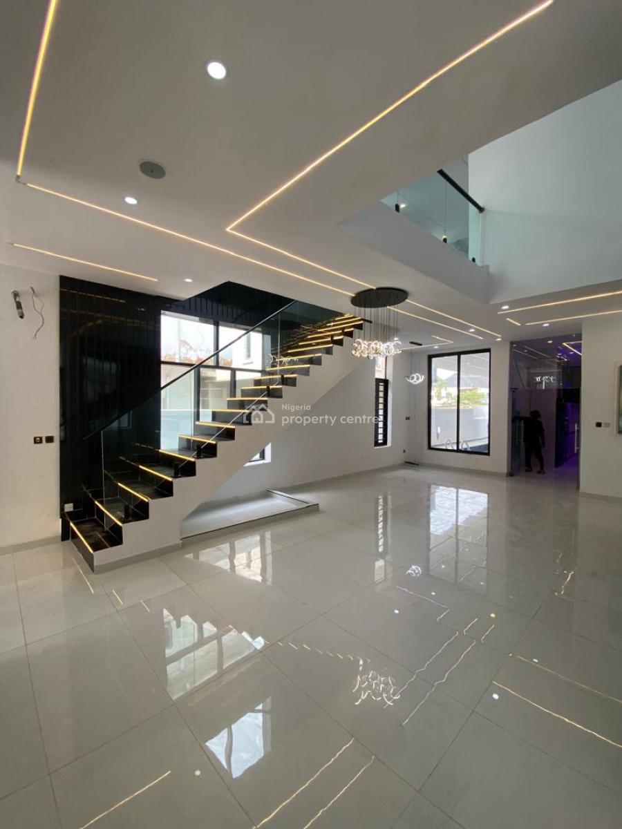 Newly Built 5 Bedroom Contemporary Design with 1 En-suite Bq, Gated Estate By Lekki Toll Gate, Lekki, Lagos, Detached Duplex for Sale