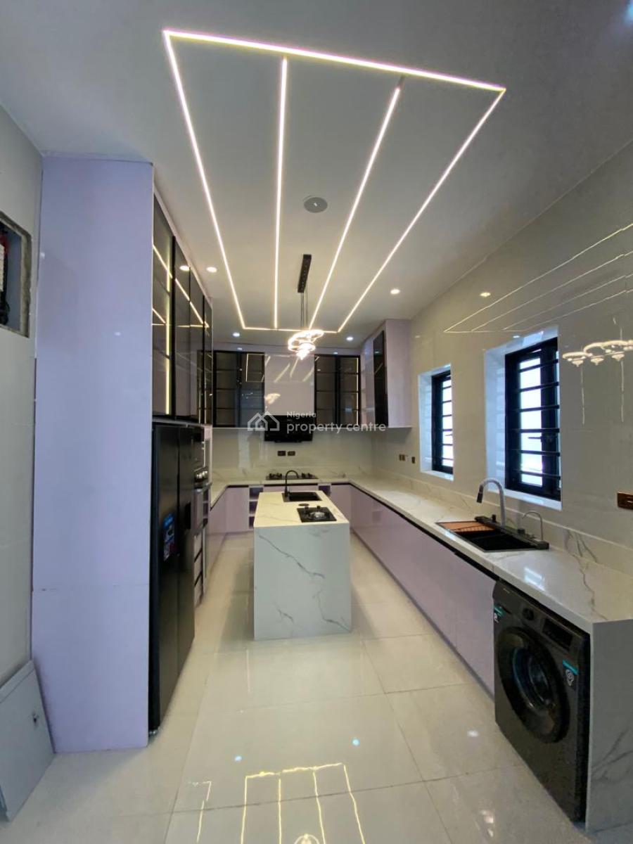 Newly Built 5 Bedroom Contemporary Design with 1 En-suite Bq, Gated Estate By Lekki Toll Gate, Lekki, Lagos, Detached Duplex for Sale