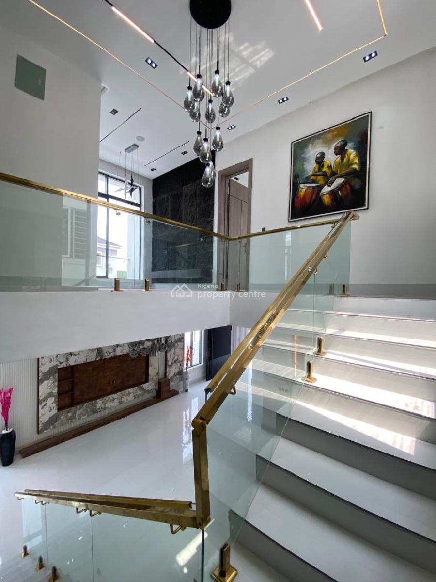 Newly Built 5 Bedroom Contemporary Design Duplex with 1 En-suite Bq, Gated Estate in Lekki Toll Gate, Lekki, Lagos, Detached Duplex for Sale