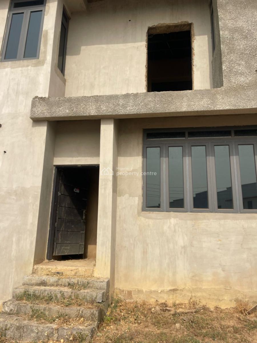 3 Bedroom Shell Carcass Terrace Duplex with 1 Room Bq, Gwarinpa, Abuja, Terraced Duplex for Sale