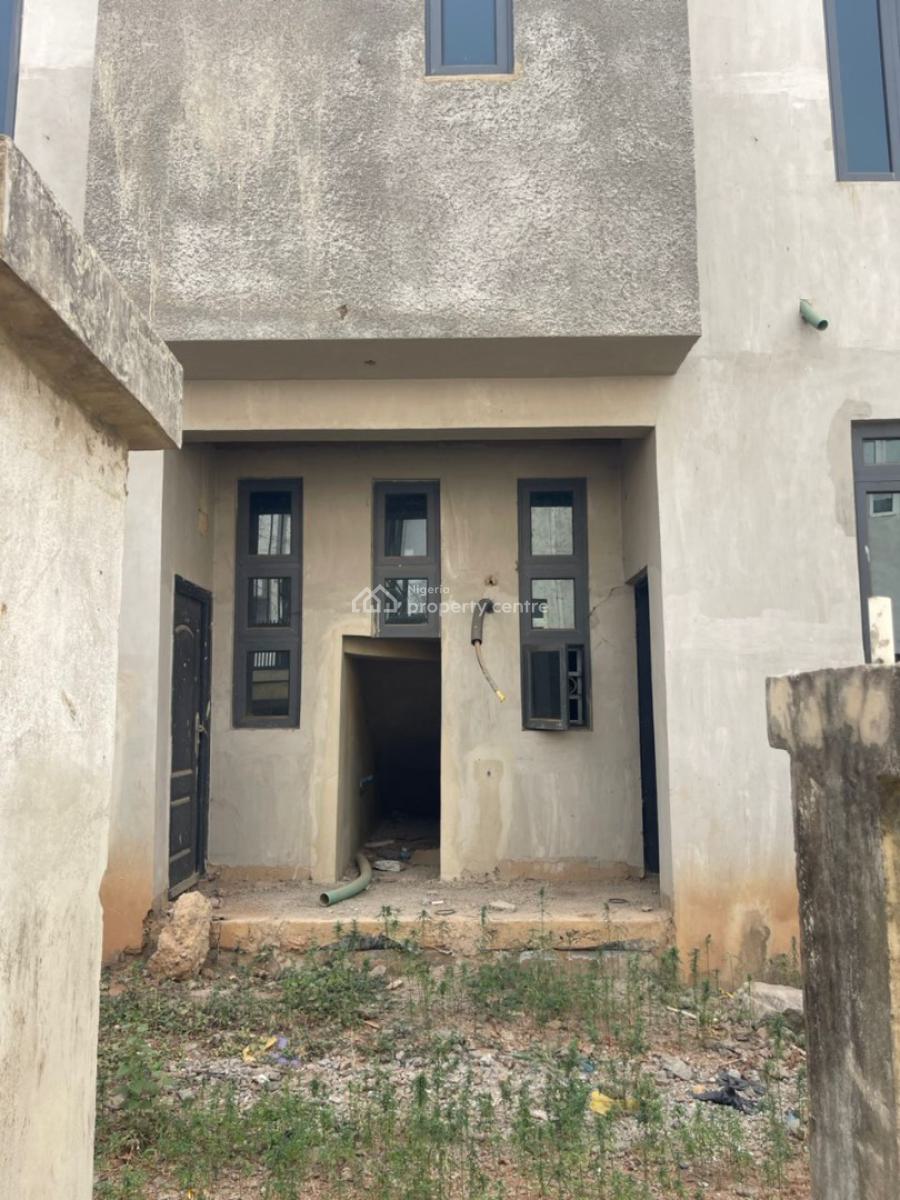 3 Bedroom Shell Carcass Terrace Duplex with 1 Room Bq, Gwarinpa, Abuja, Terraced Duplex for Sale