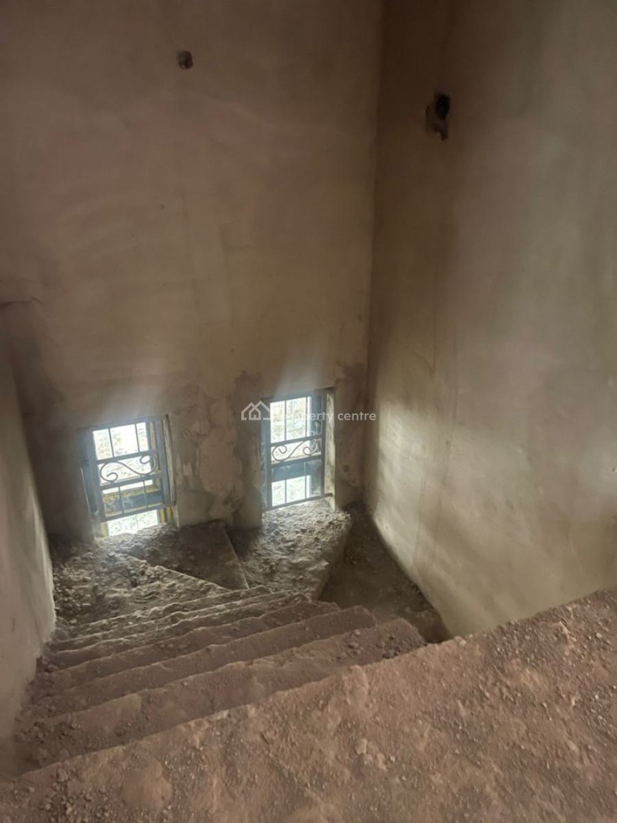 3 Bedroom Shell Carcass Terrace Duplex with 1 Room Bq, Gwarinpa, Abuja, Terraced Duplex for Sale