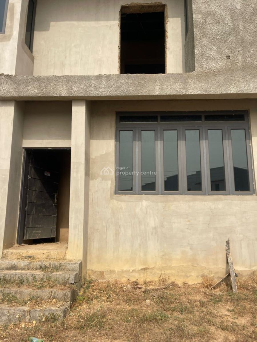 3 Bedroom Shell Carcass Terrace Duplex with 1 Room Bq, Gwarinpa, Abuja, Terraced Duplex for Sale